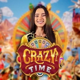 Live Casino logo of Crazy Time from Evolution at Realz Casino