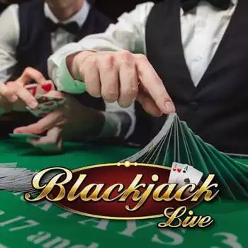 Live Blackjack slot logo by Evolution at Realz Casino
