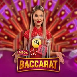 Mega Baccarat game by Pragmatic Play – logo hosted on Realz Casino
